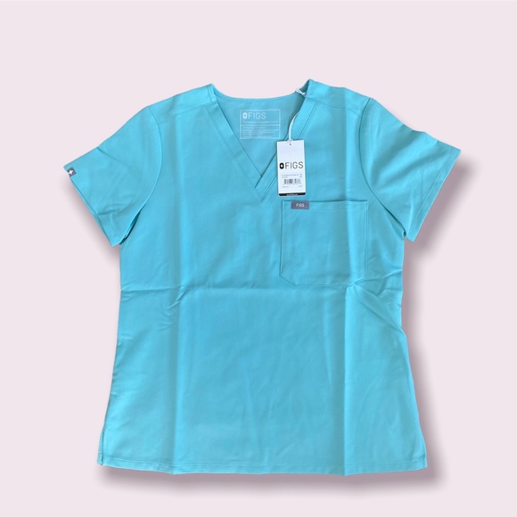 Figs Tops Figs Seaglass Catarina Petite Scrub Top Poshmark